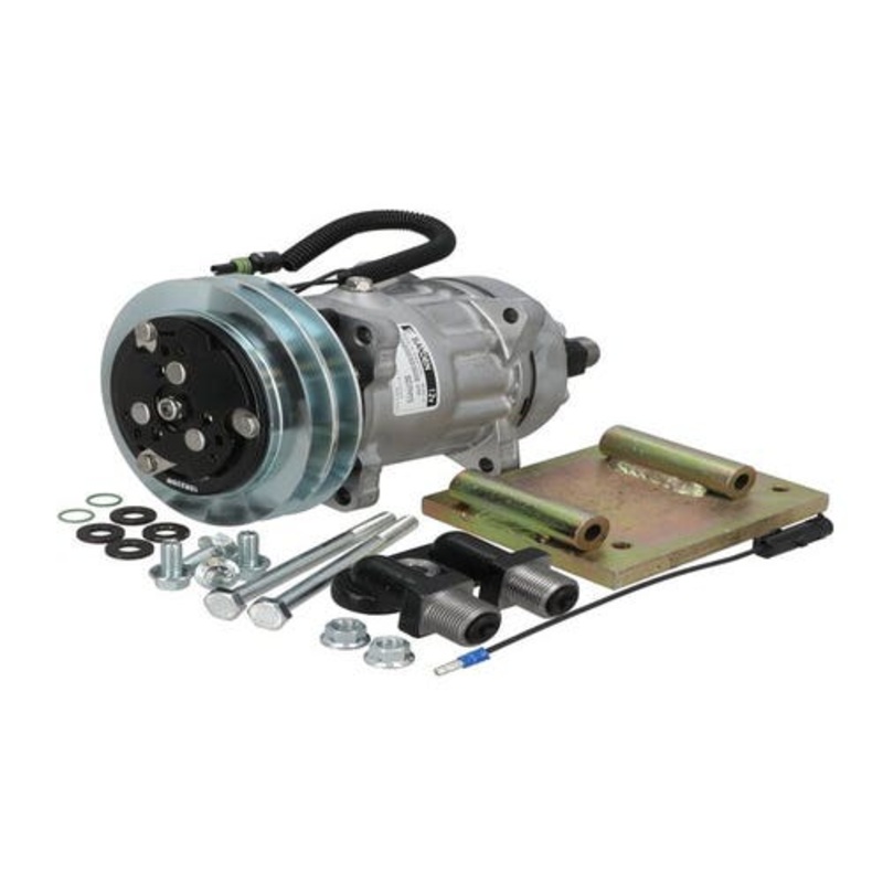 Air Conditioning Compressor Conversion Kit - York to Sanden SD7H15 fits International Hydro 100 766 786 886 966 986 1066 1086 1466 1486 1566 1586