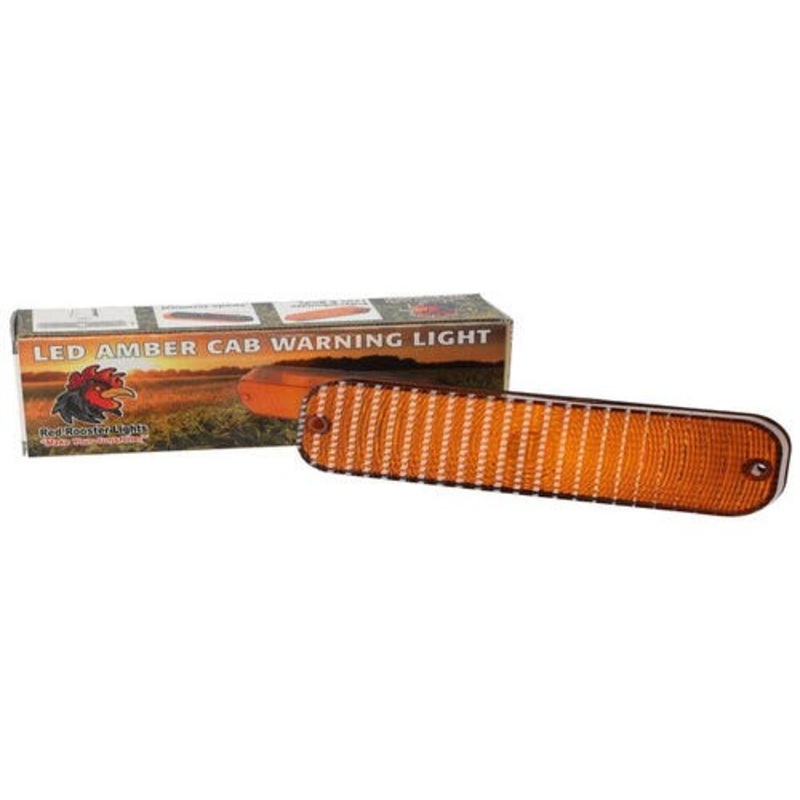 Red Rooster LED Amber Cab Warning Light fits John Deere 4050 4230 4430 4440 AR60250 fits Massey Ferguson 586743M91 fits Case IH 60-6246T1