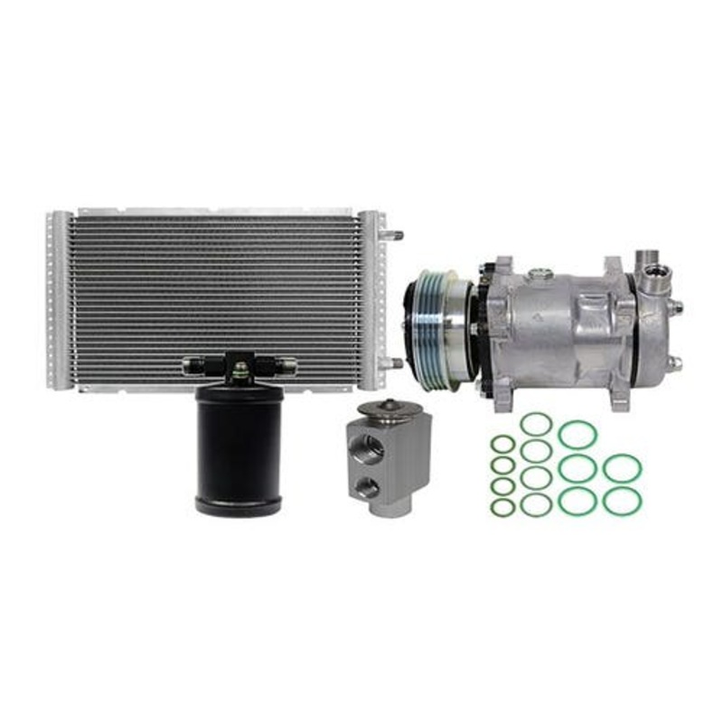 Air Conditioning Kit with Compressor and Condenser fits New Holland C190 L190