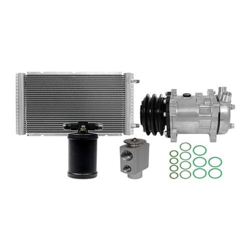 Air Conditioning Kit with Condenser and Compressor fits New Holland C175 L175