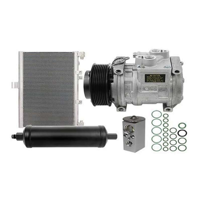 Air Conditioning Kit with Condenser fits John Deere 318D 319D 320D 323D 326D 328D 329D 332D 333D AL176858 RE175116 RE291796 RE214440 RE576835 AT371672