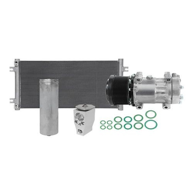 Air Conditioning Kit with Condenser - Heavy Off Road Alternate fits Caterpillar 320E LRR 323F 372-9295 346-8044 327-6558 363-9454