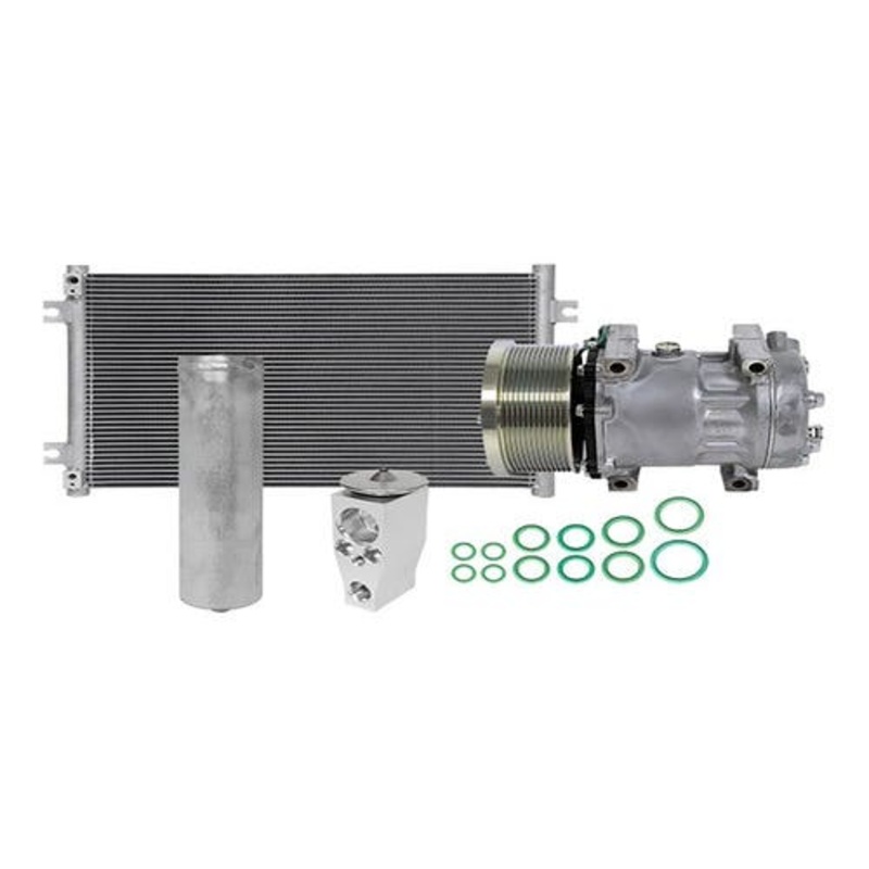 Air Conditioning Kit with Condenser - Heavy Off Road fits Caterpillar 320E LRR 323F 372-9295 346-8044 327-6558 363-9454