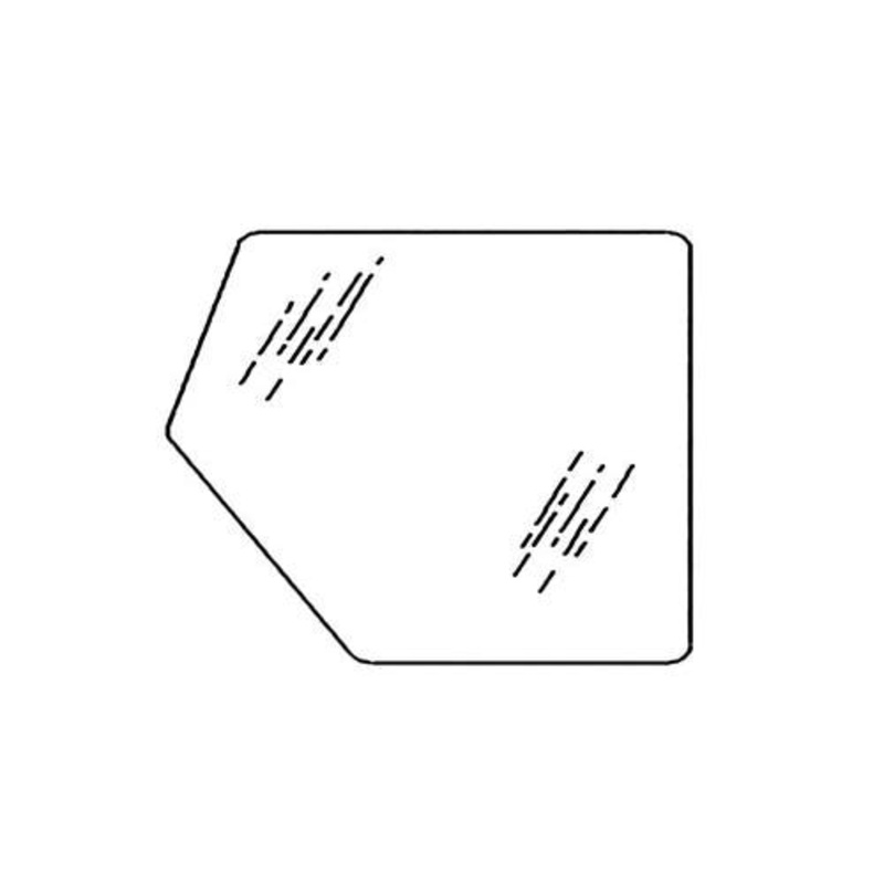 Cab Glass - Door Lower Right Hand fits John Deere 300 300D 510 315 300 300D 310 310D 310E 310SE 315 315D 315SE 410 410D 410E 510 510D 710 710D T133334