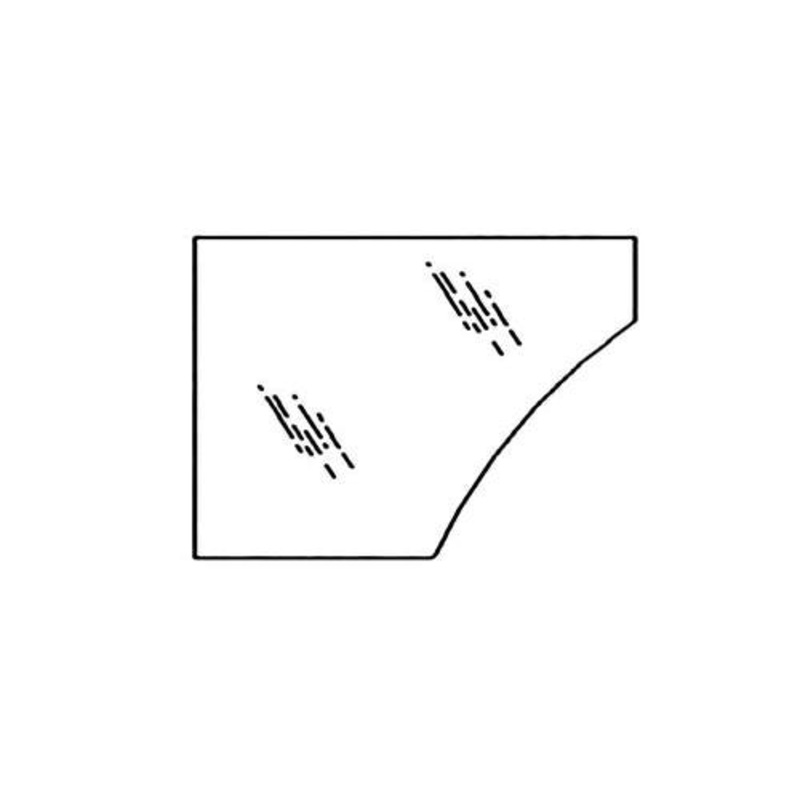 Cab Glass - Door Lower Right Hand fits John Deere 315 310G 310SG 410G 710 710G 310 310G 310SG 315 315SG 410 410G 710 710G T165158