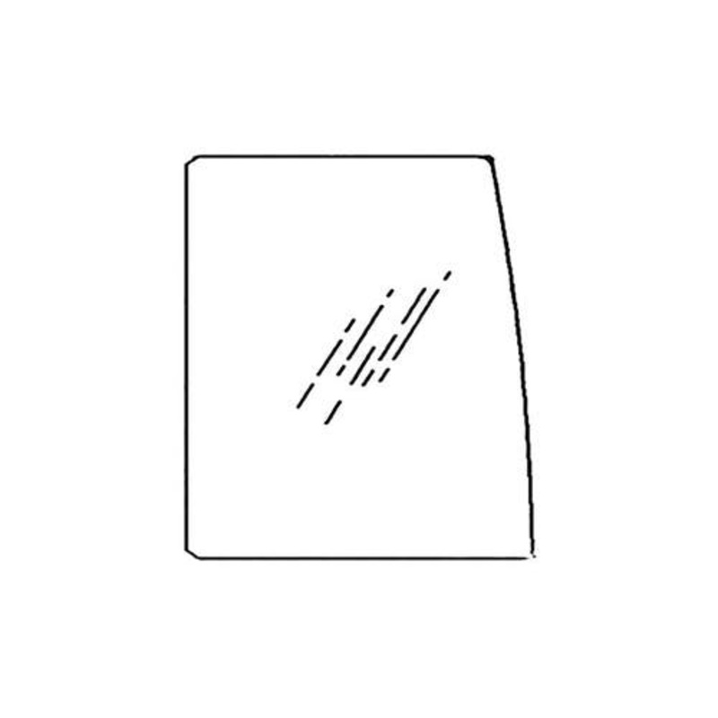 Cab Glass - Door Rear Upper Sliding fits John Deere 330 80 110 120 160LC 200LC 230 230LC 230LCR 270 270LC 330LC 370 450 550 750 AT183084 fits Hitachi