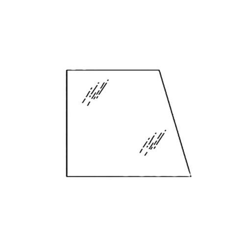 Cab Glass - Door Upper Right Hand fits Case 580M 580 Super M 580M 580 Super M 590 Super M 394700A1