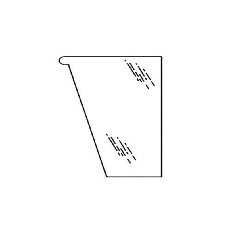 Cab Glass - Front Lower Left Hand fits Case 580M 580 Super M 590 580M 580 Super M 590 338420A1 448608A1