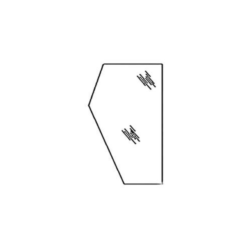 Cab Glass - Front Lower Right Hand fits Case 580K 580SK 590 580K 580SK 590 D131288