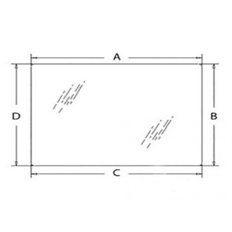 Cab Glass - Windshield fits New Holland LB75 LB90 LB110 LB75 LB75CP LB90 LB110 LB115 LB75B LB90B LB110B LB115B 85801621 fits Ford 555 555 655 85801621