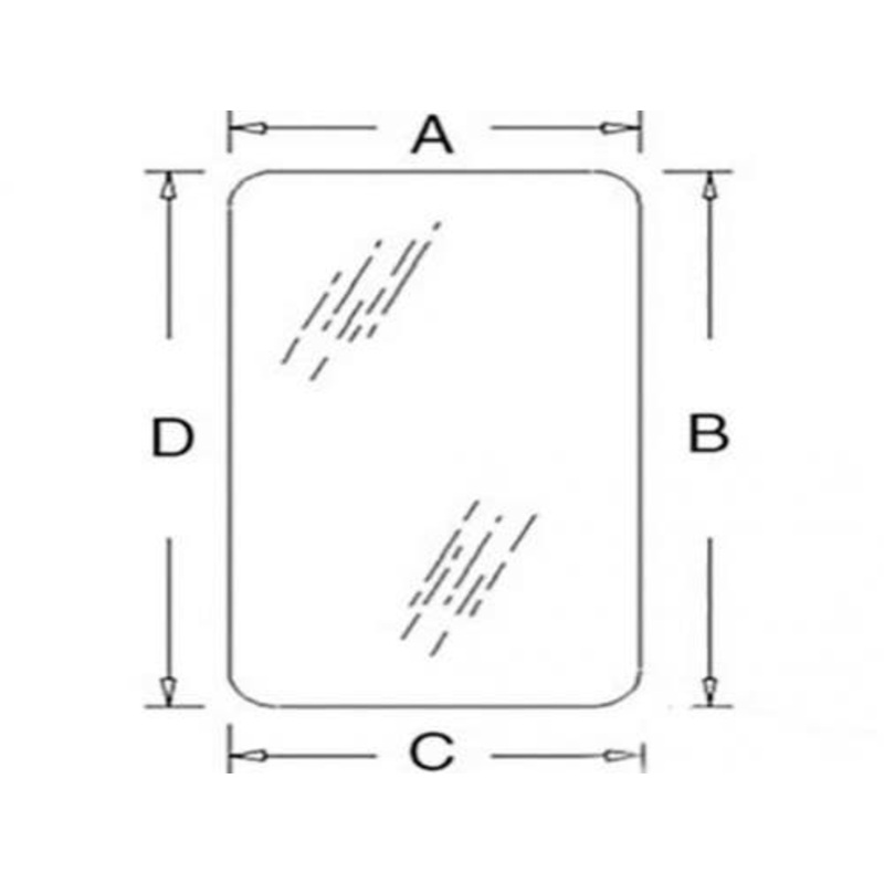 Cab Glass - Door Tinted Right Hand or Left Hand fits John Deere 444 544 544B 644 644A 644B 646 646B 444 544 544A 544B 644 644A 644B 646 646B T30859