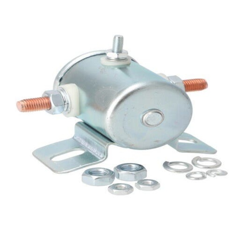 Starter Solenoid - Prestolite Style - 3 Terminal - 12 Volt - Metal Body fits Case A57068 fits International 896217C1