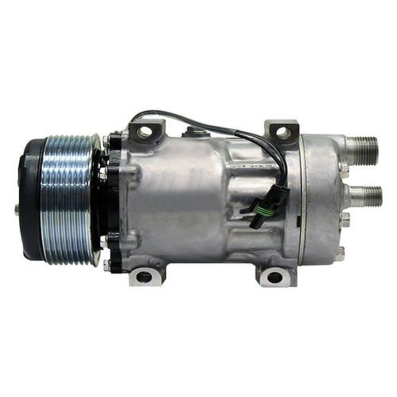 Air Conditioning Compressor - OE Sanden SD7H15E fits New Holland 8670 8770 8770A 8870 8970 89824775 87649534 87363860 fits International fits FIAT