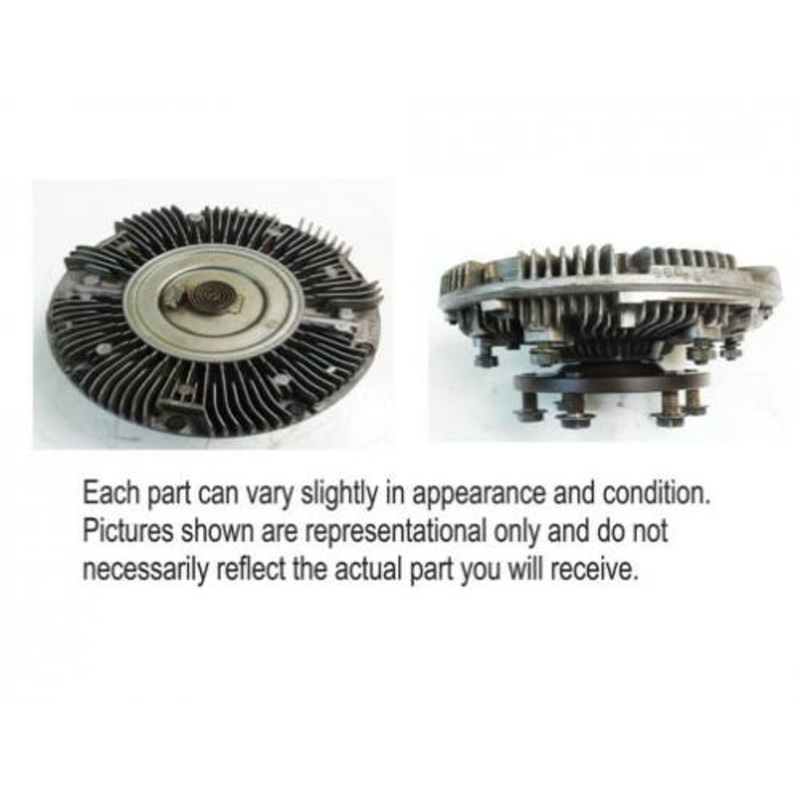 Used Viscous Fan Clutch Assembly fits John Deere 4050 4055 4250 4255 4450 4455 8100 8200 8100T 8200T 8300 8400 8300T 8400T AR96822 RE65489 RE70999