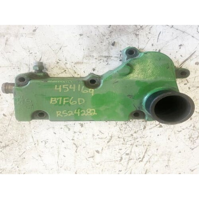 Used Thermostat Housing Cover fits John Deere 9330 9430 9510RT 9520R 9520RT 9520RX 9530 9530T 9560R 9560RT 9570R 9570RT 9570RX 9630 9630T DZ103632