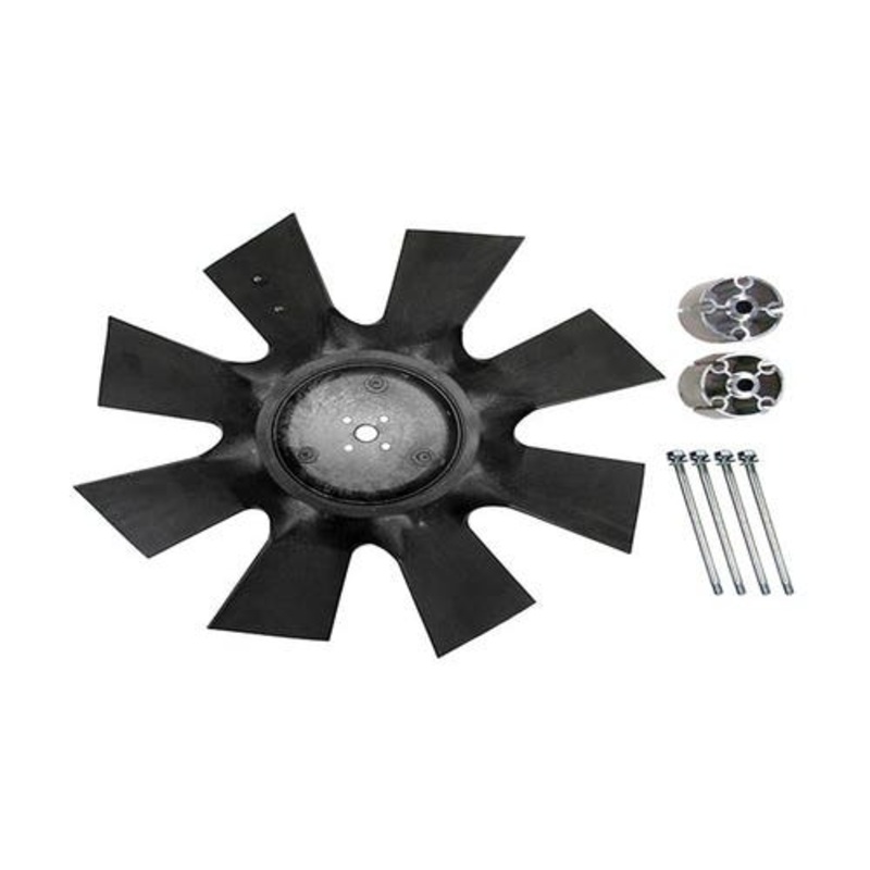 Fan Clutch Elimination Kit - HD 8 Blade Fan fits New Holland TG210 TG230 TG255 TG285 fits Case IH MX180 MX200 MX210 MX220 MX230 MX255 MX285 353083A1