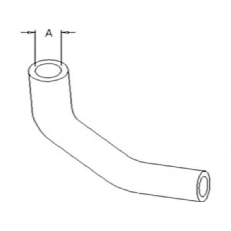 Radiator Hose - Upper fits Kubota B2710 B2910 B7800 6C070-58630