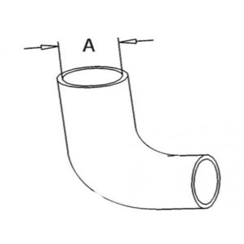 Radiator Hose - Upper fits Massey Ferguson 2745 2775 2805 3039215M1 3040300M1