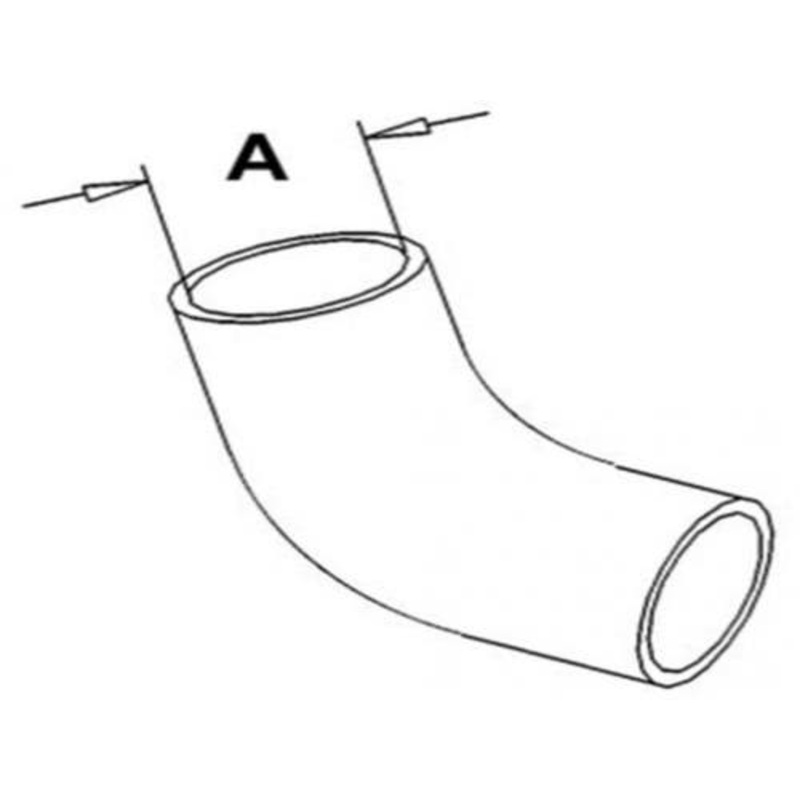 Radiator Hose - Upper fits Massey Ferguson 2775 2805 A-3039214M1
