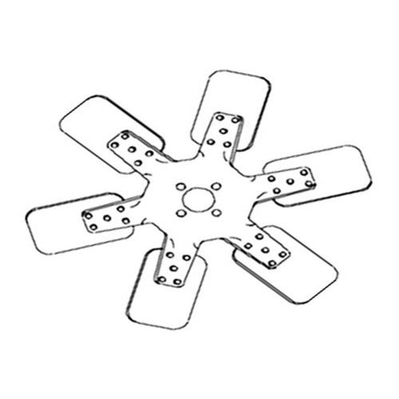 Fan Blade - 6 fits Case 1270 1370 2470 A173032