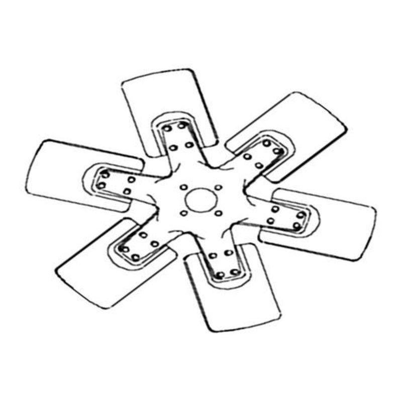 Fan Blade - 6 fits Massey Ferguson 285 1085 530177M1