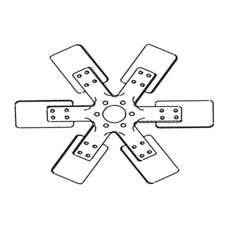 Fan Blade - 6 fits White 2-105 2-85 2-88 2-110 30-3294056