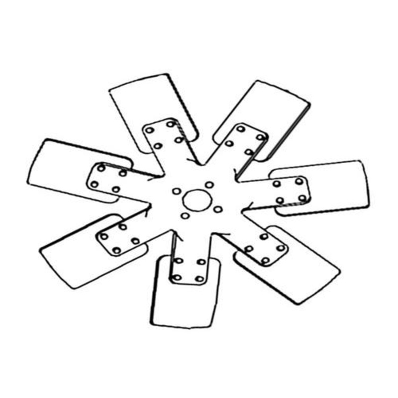 Fan Blade - 7 fits John Deere 5410 5420 5500 5500N 5510 5520 RE62634