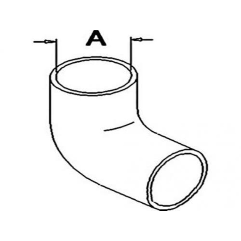Lower Radiator Hose fits John Deere 8850 R68934