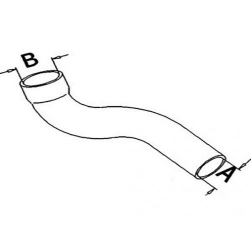Upper Radiator Hose fits John Deere 2955 3155 L56304