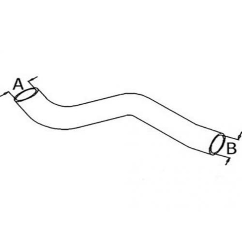Upper Radiator Hose fits John Deere 4050 R82973