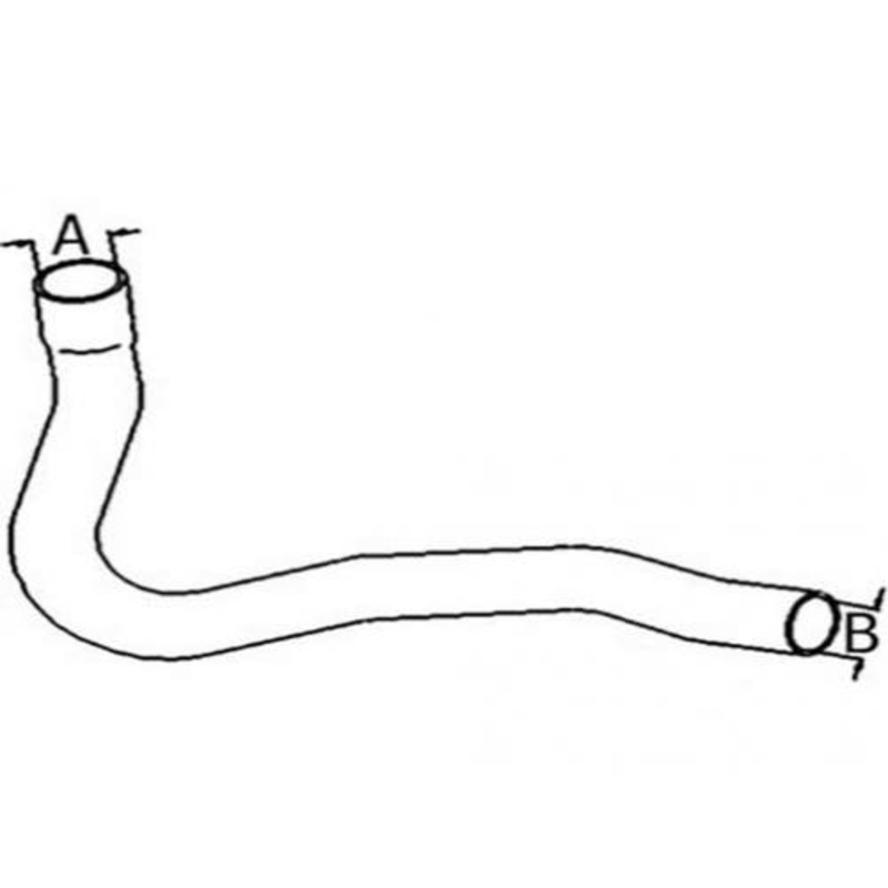 Upper Radiator Hose fits John Deere 7610 7810 4700 R130571