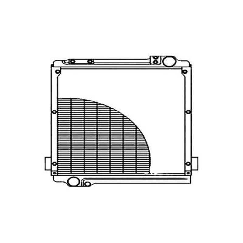 Radiator - Copper / Brass fits Massey Ferguson 4225 4233 4235 4240 4243 4245 4253 4255 4260 4263 4265 4270 4325 4335 4345 4355 4360 4370 3808159M3