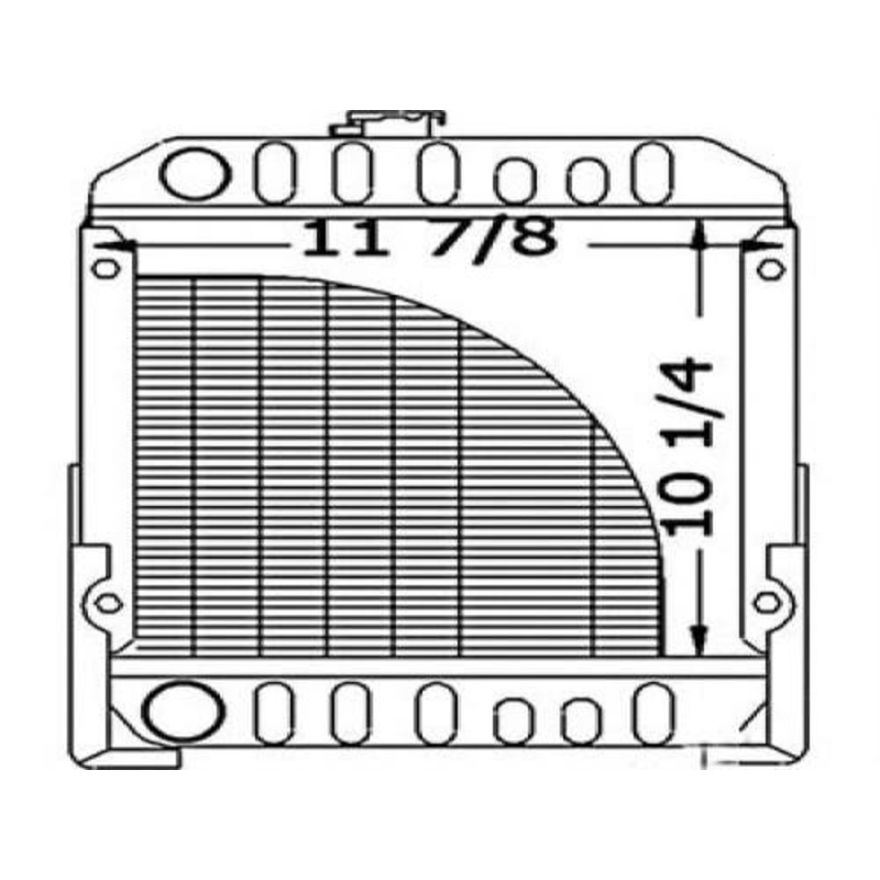 Radiator fits Ford 1110 SBA310020020
