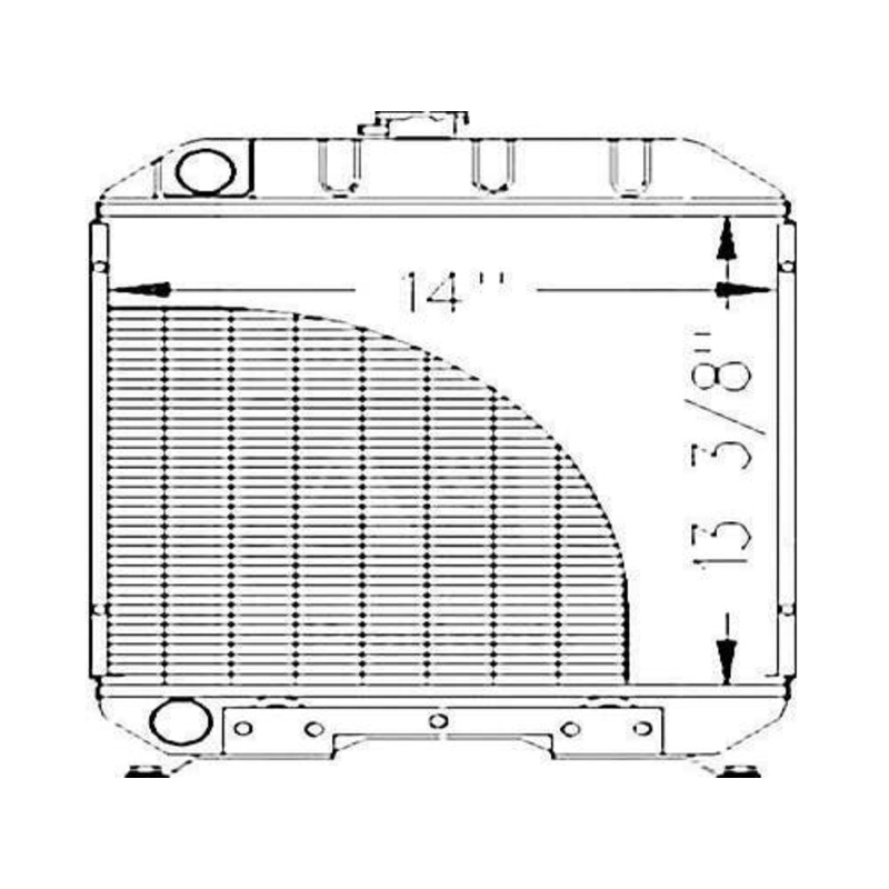 Radiator fits Ford 1120 1215 1220 SBA310100610 83965244