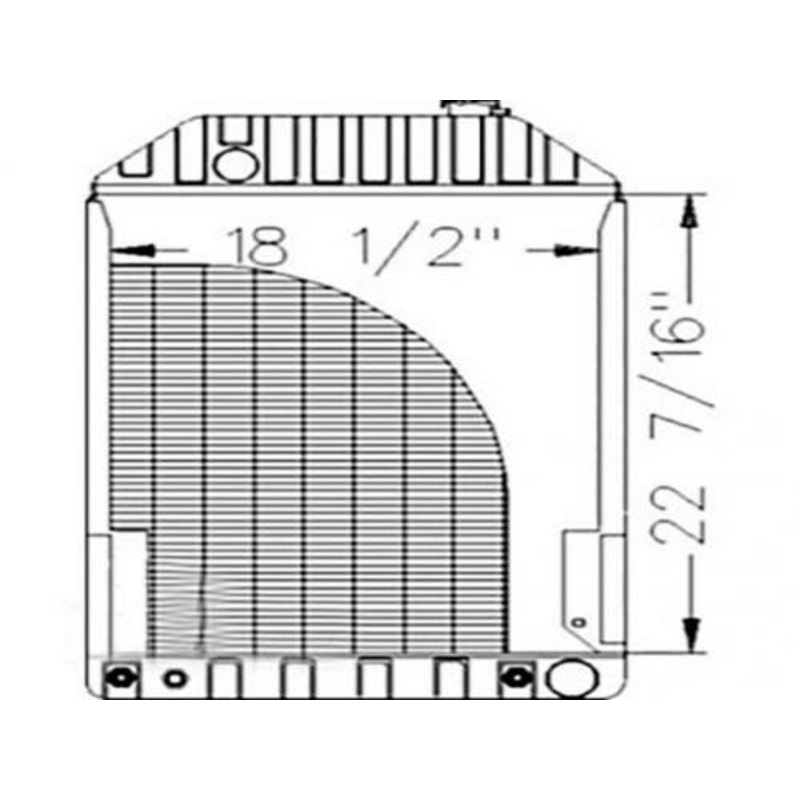 Radiator fits Ford 7810S 82980245