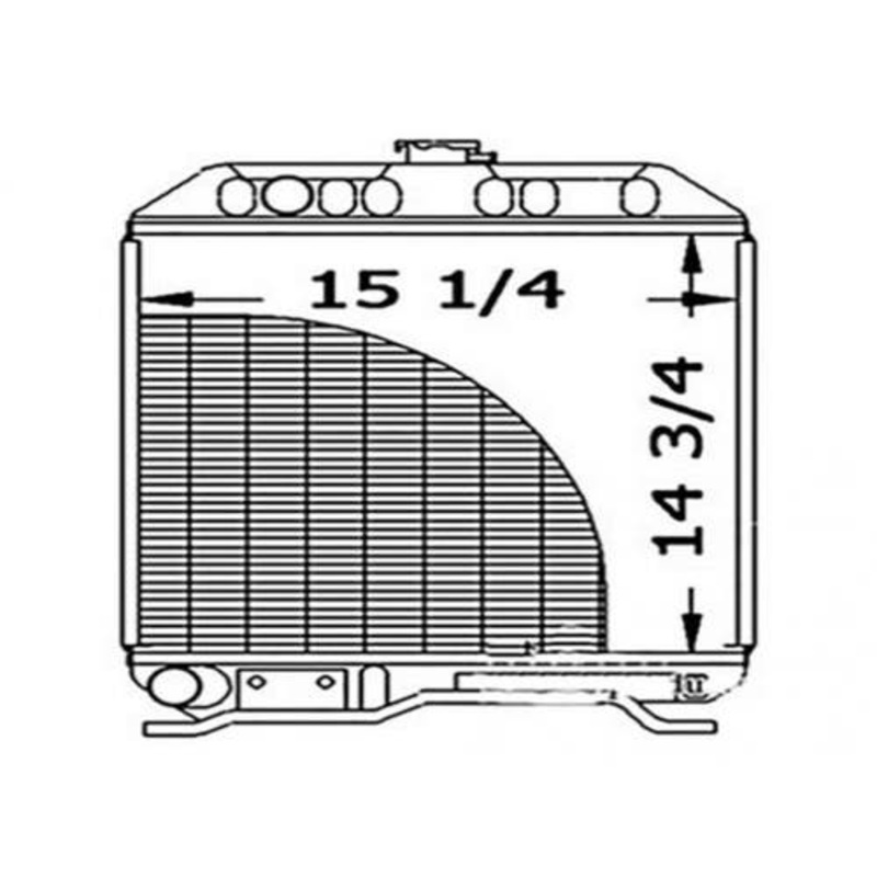 Radiator fits Kubota L2650 L2950 17367-72060