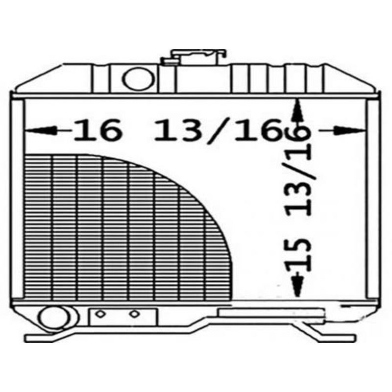 Radiator fits Kubota L2850 L3250 17355-72060