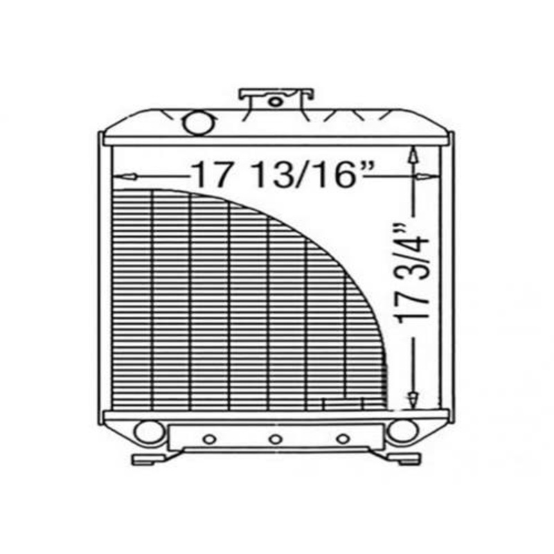 Radiator fits Kubota L3600 L4200 L4310 TA040-16000