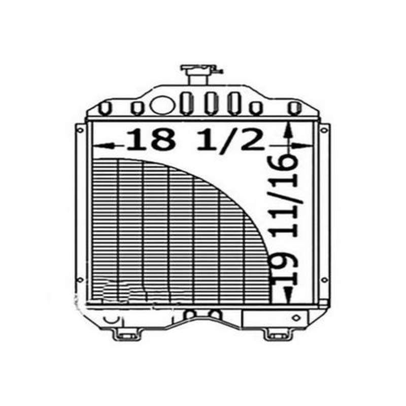 Radiator fits Kubota M7970 M7950 15483-72060