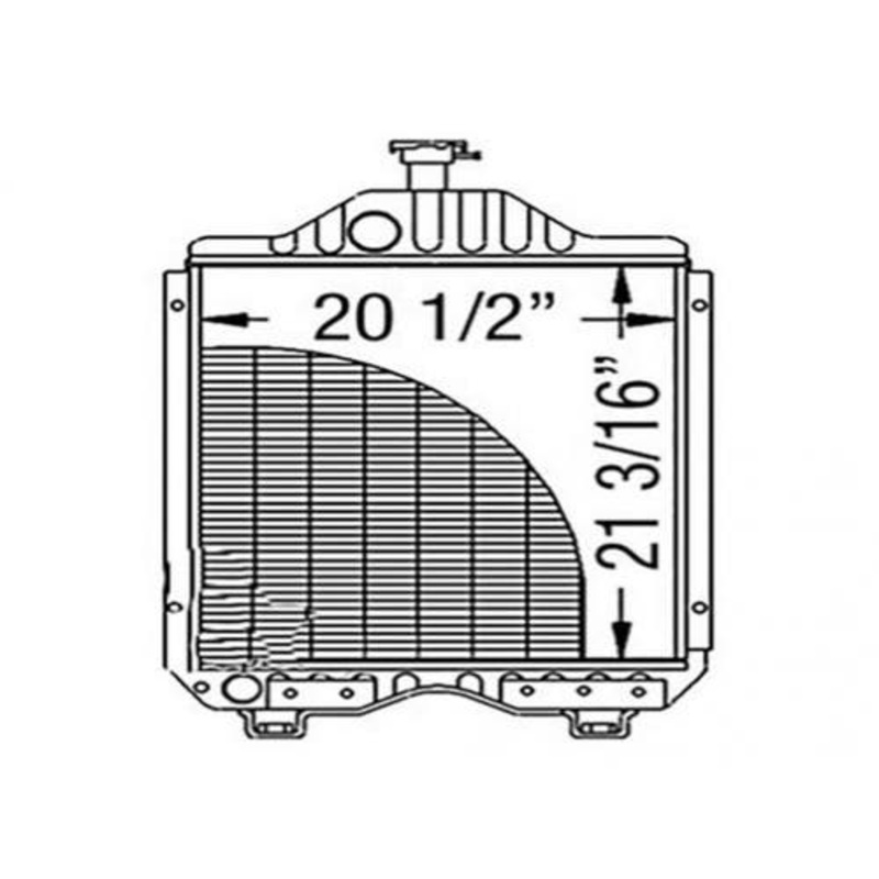 Radiator fits Kubota M8970 M8950 M9580 3F820-72060 15484-72060
