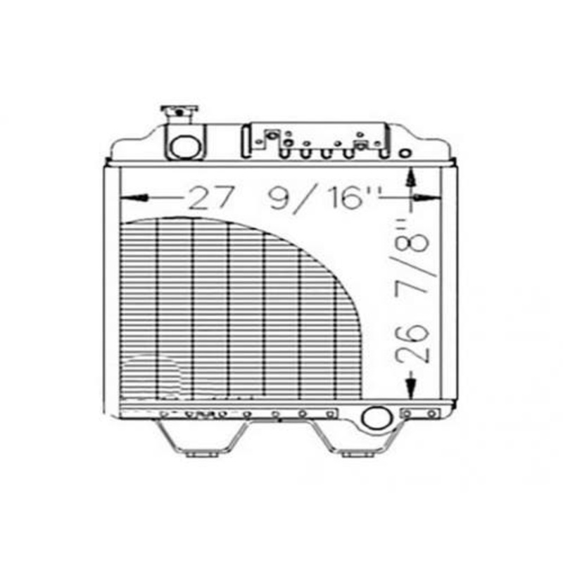 Radiator fits New Holland G170 8670 8670A 86012174 89825244 9825244 86013264
