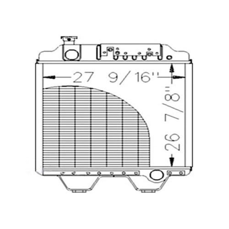 Radiator fits New Holland G210 G240 8870 8870A 8970A 8970 86012172 89821595 9821595 86013980