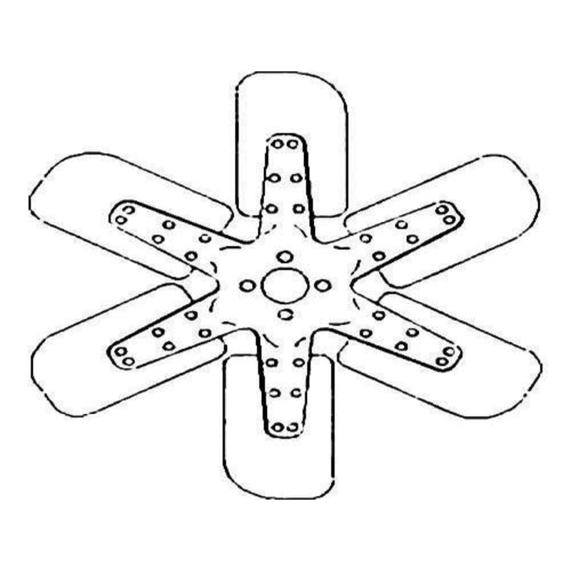 Cooling Fan - 6 Blade fits International 544 656 664 2544 2656 2706 706 A173726