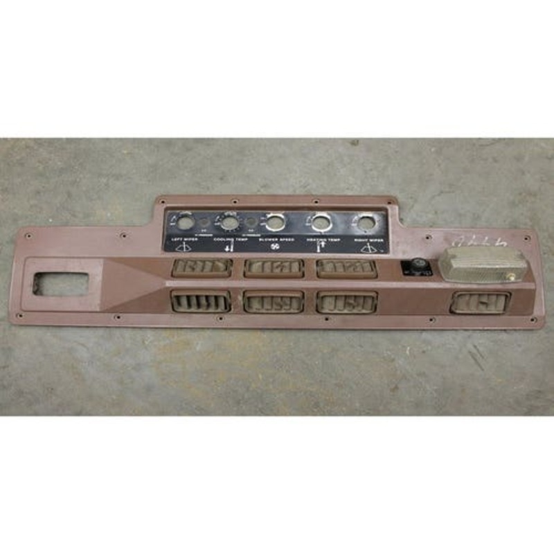 Used Air Conditioning / Heat Control Panel Bezel Brown 8 Vents fits John Deere 4030 4040 4050 4230 4240 4250 4430 4440 4450 4630 4640 4650 4840 R79307