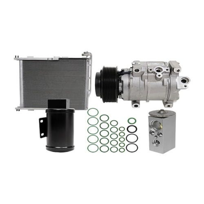 Air Conditioning Kit with Condenser fits John Deere 6105M 6110M 6115M 6120M 6125M 6130M 6140M 6145M 6150M 6155M 6170M 6175M 6195M RE284680 AL219020