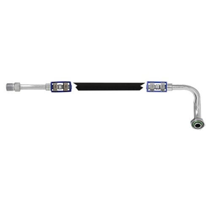 Compressor to Condenser Hose - Condenser End fits New Holland TM120 TM130 TM140 TM155 TM175 TM190 82026490 fits Case IH MXM120 MXM130 MXM140 82026490