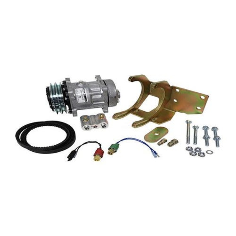 Air Conditioning Compressor Conversion Kit fits Allis Chalmers 7030 7040 7045 7050 7060 7080 7580 8030 8050 4W-220 8070
