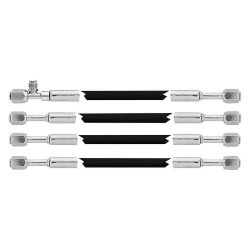 Condenser Conversion R134a Hose Kit - 4 Hoses fits International 766 966 1466 1468 1566 1568