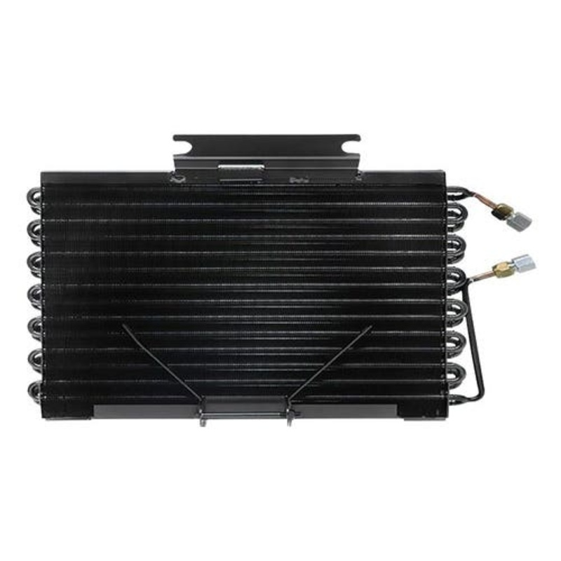 Condenser with Flare Fittings fits Deutz DX90 DX110 DX120 DX130 DX140 DX145 DX160 DX6.30 DX6.50 DX7.10 4321436 4337405 fits AGCO 4321436 4337405
