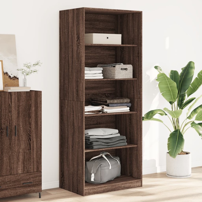 Garde-robe chne marron 80x50x200 cm bois d'ingnierie